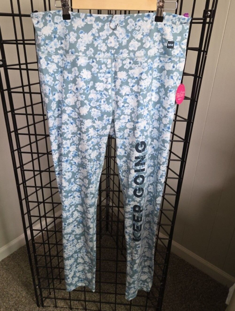 Lady Boss Beautiful Floral High Waisted Leggings Size 3XL NWT